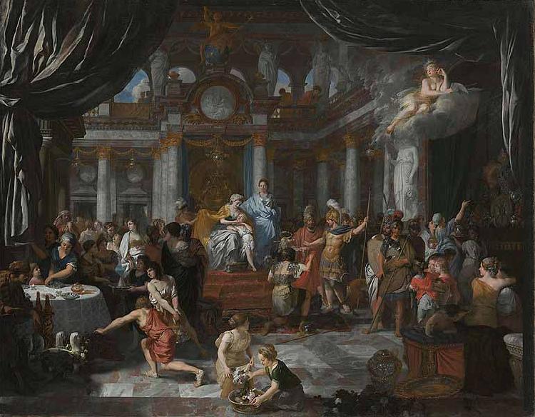 Gerard de Lairesse Aeneas beim Festmahl der Dido oil painting picture